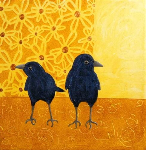 Two Crows Studio - Crow Duo (Flower Power)